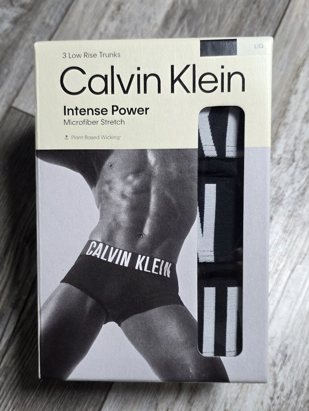 Calvin Klein Men's Intense Power Microfiber Low Rise Trunks Pack of 3 Sz Lg *NWT